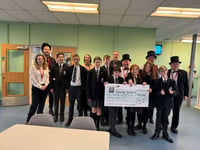 Young carers presented with cheque after Bodmin Wassail